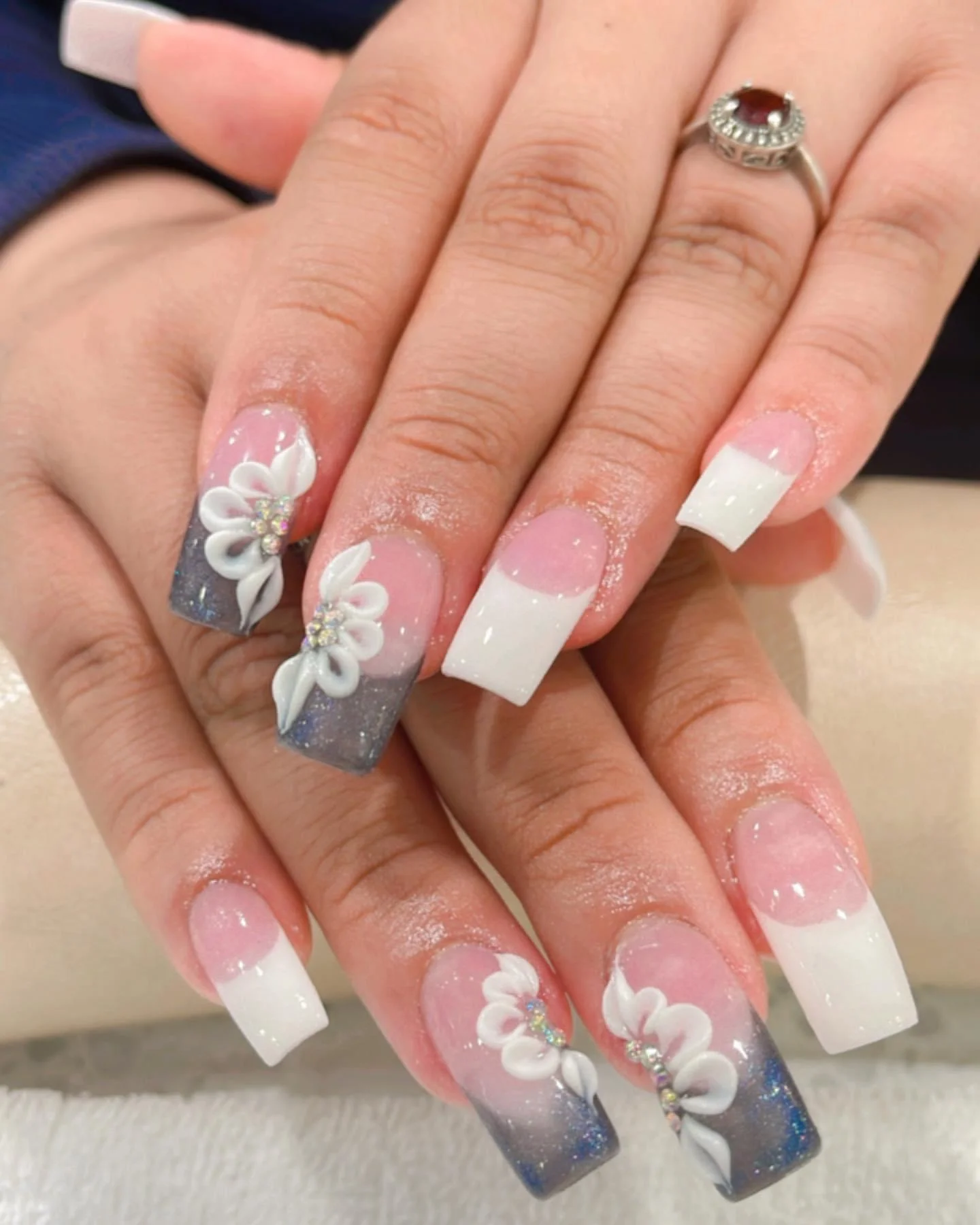 Nail work at the salon