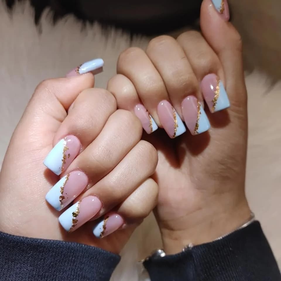 Nail work at the salon